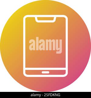 Tablet Vector Icon Design Illustration Stock Vector