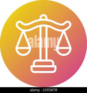 Balance Vector Icon Design Illustration Stock Vector