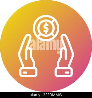 Charity Vector Icon Design Illustration Stock Vector