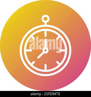 Clock Vector Icon Design Illustration Stock Vector