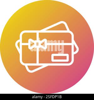 Gift card Vector Icon Design Illustration Stock Vector