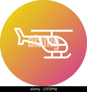 Helicopter Vector Icon Design Illustration Stock Vector