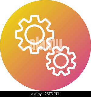 Setting Vector Icon Design Illustration Stock Vector