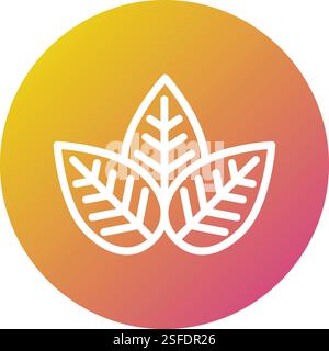 Leaf Vector Icon Design Illustration Stock Vector