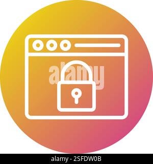 Data security Vector Icon Design Illustration Stock Vector