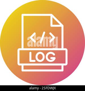 Logs Vector Icon Design Illustration Stock Vector