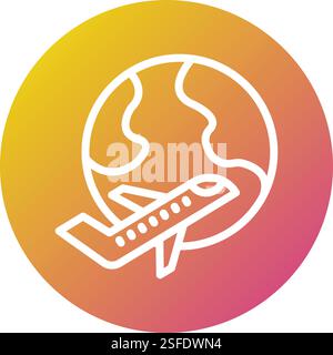 Travel Vector Icon Design Illustration Stock Vector