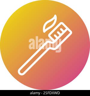 Toothbrush Vector Icon Design Illustration Stock Vector
