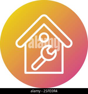 House maintenance Vector Icon Design Illustration Stock Vector