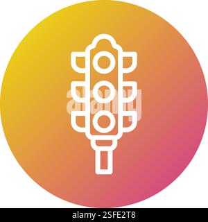 Traffic lights Vector Icon Design Illustration Stock Vector