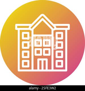 Building Vector Icon Design Illustration Stock Vector