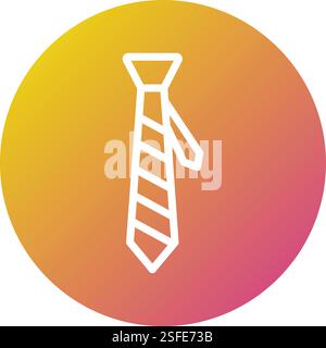 Tie Vector Icon Design Illustration Stock Vector