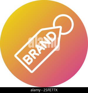 Brand Vector Icon Design Illustration Stock Vector