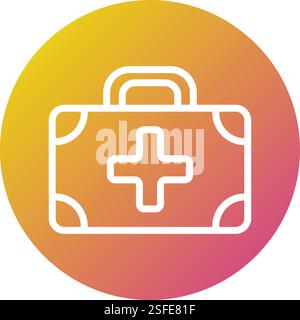 Medical kit Vector Icon Design Illustration Stock Vector