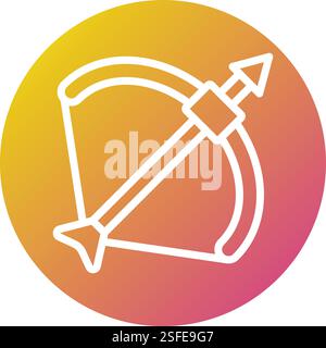 Bow Vector Icon Design Illustration Stock Vector