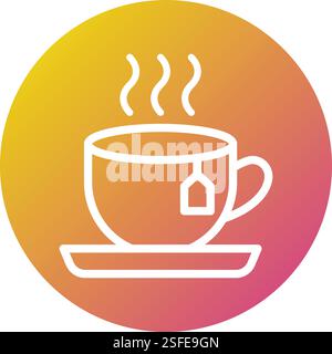 Tea Vector Icon Design Illustration Stock Vector