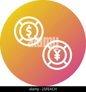 Currency Vector Icon Design Illustration Stock Vector