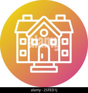 House Vector Icon Design Illustration Stock Vector