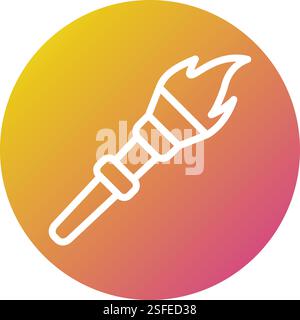 Flame Vector Icon Design Illustration Stock Vector
