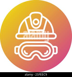 Safety glasses Vector Icon Design Illustration Stock Vector