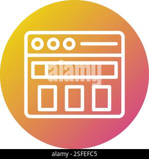 Website Vector Icon Design Illustration Stock Vector