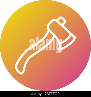 Axe Vector Icon Design Illustration Stock Vector