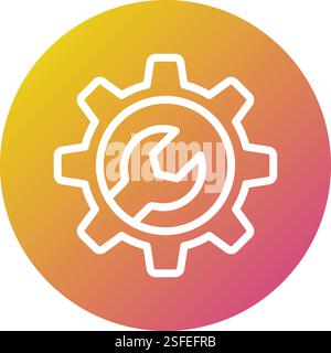 Maintenance Vector Icon Design Illustration Stock Vector