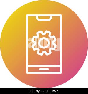 App development Vector Icon Design Illustration Stock Vector