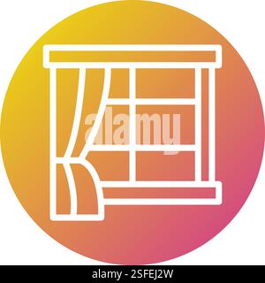Window Vector Icon Design Illustration Stock Vector