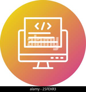 Front end Vector Icon Design Illustration Stock Vector