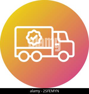 Shipping Vector Icon Design Illustration Stock Vector