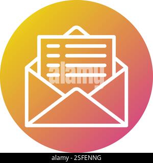 Mailing Vector Icon Design Illustration Stock Vector