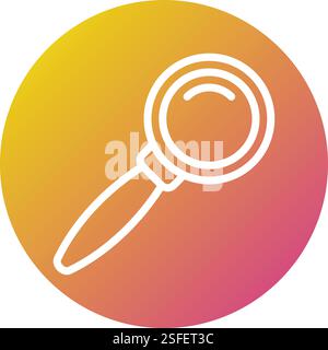 Search Vector Icon Design Illustration Stock Vector