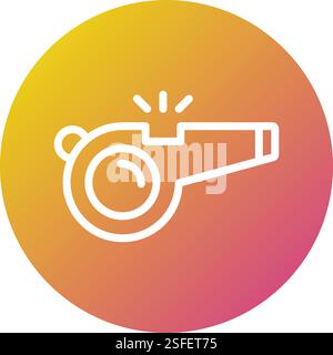 Whistle Vector Icon Design Illustration Stock Vector