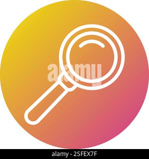 Online search Vector Icon Design Illustration Stock Vector