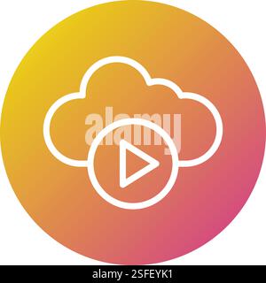 Video player Vector Icon Design Illustration Stock Vector