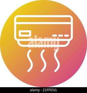 Air conditioner Vector Icon Design Illustration Stock Vector