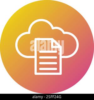 File Vector Icon Design Illustration Stock Vector
