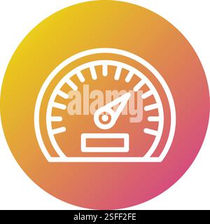 Speedometer Vector Icon Design Illustration Stock Vector