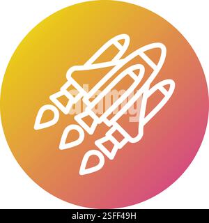 Space shuttle Vector Icon Design Illustration Stock Vector