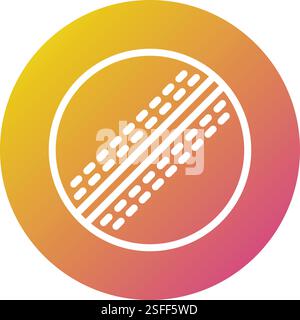 Cricket ball Vector Icon Design Illustration Stock Vector