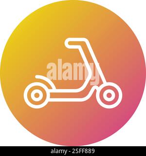 Scooter Vector Icon Design Illustration Stock Vector