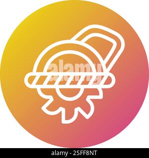 Circular saw Vector Icon Design Illustration Stock Vector