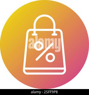 Shopping bag Vector Icon Design Illustration Stock Vector
