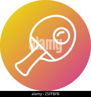 Ping pong Vector Icon Design Illustration Stock Vector