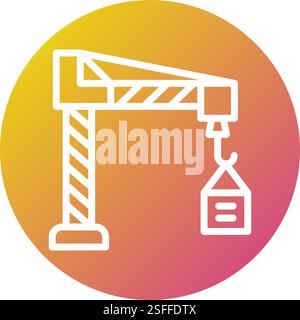 Construction Vector Icon Design Illustration Stock Vector