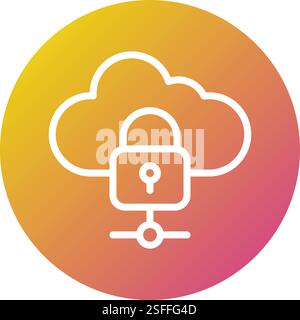 Data protection Vector Icon Design Illustration Stock Vector