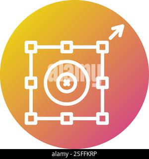 Resize option Vector Icon Design Illustration Stock Vector