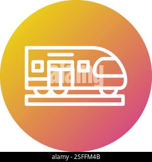 Train Vector Icon Design Illustration Stock Vector