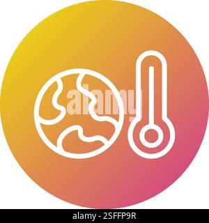 Climate change Vector Icon Design Illustration Stock Vector